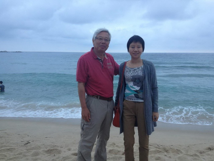 South Korean President BIOLAND Zheng Canfu with a partner